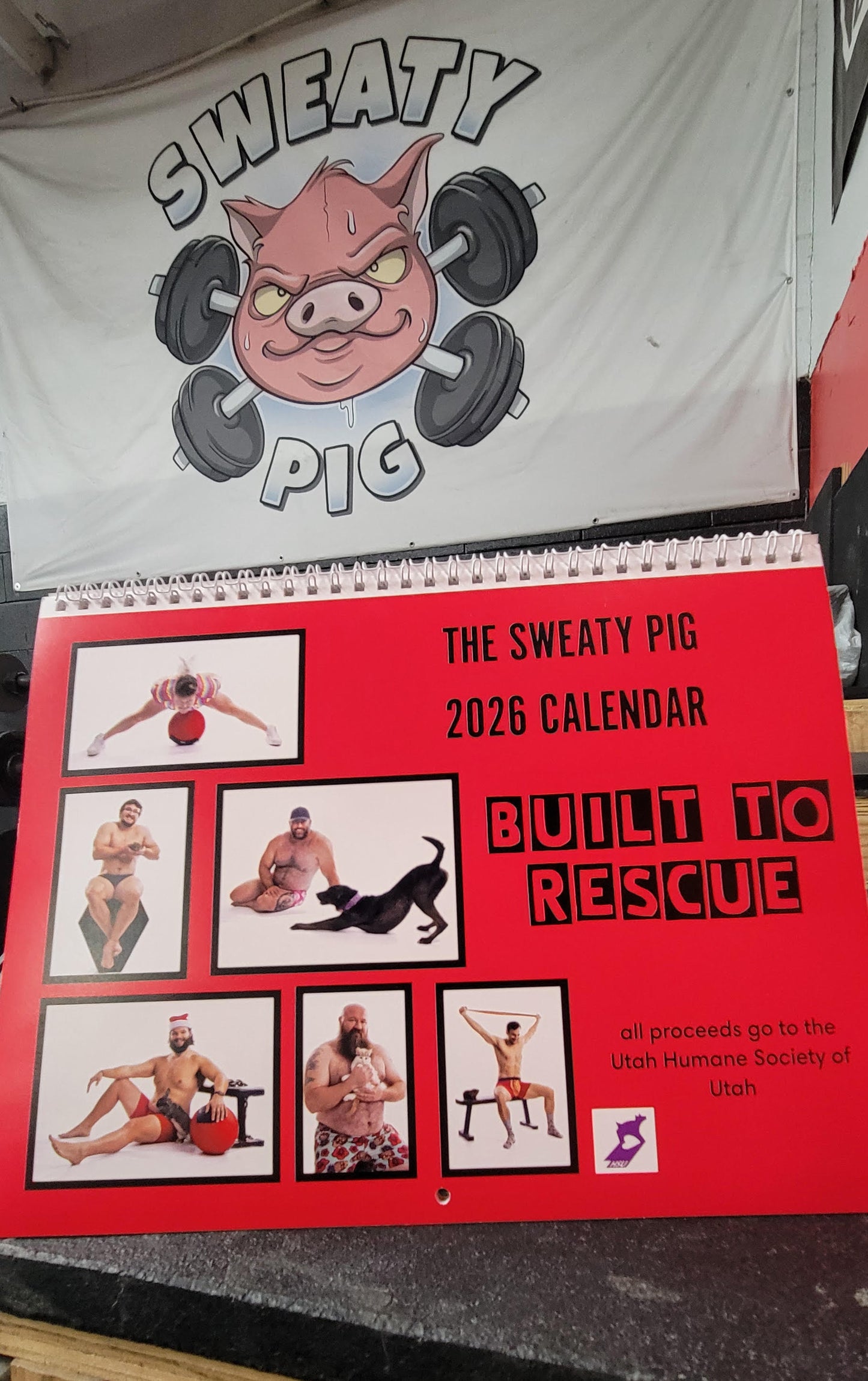 2026 Sweaty Pig Calendar - Built To Rescue