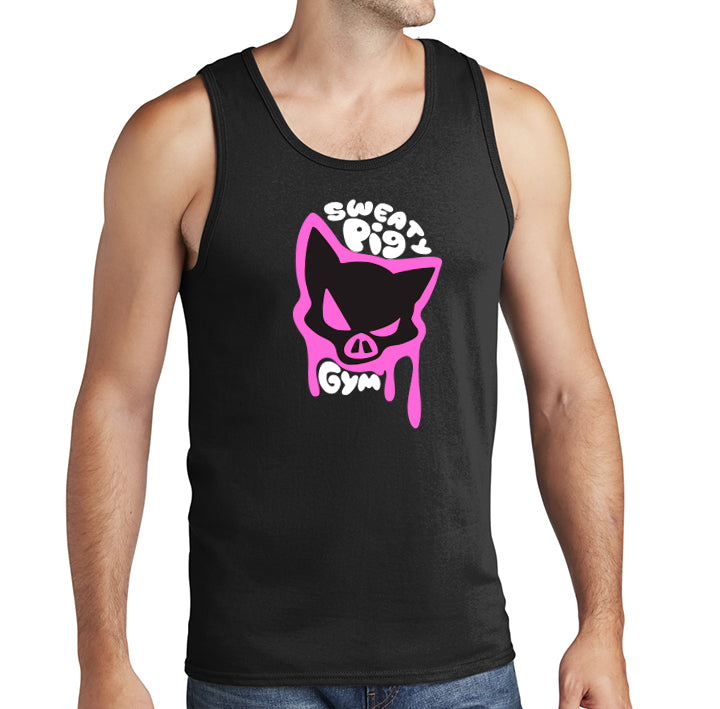 Spray Paint Tank Top - Black